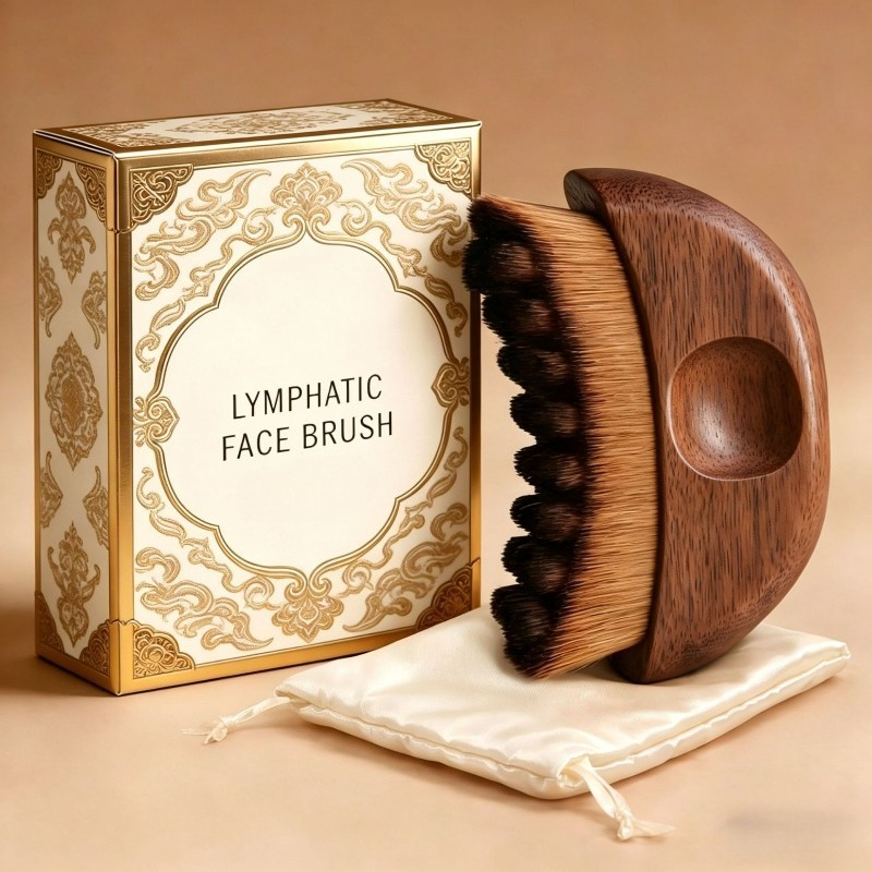 Beauty Queen Makeup - Massageador Facial para Contorno Linfático, Escova