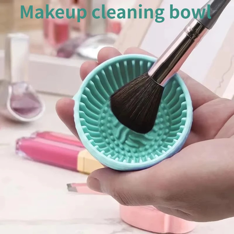 Beauty Makeup Brushes - Tigela de Silicone Macio para Limpeza