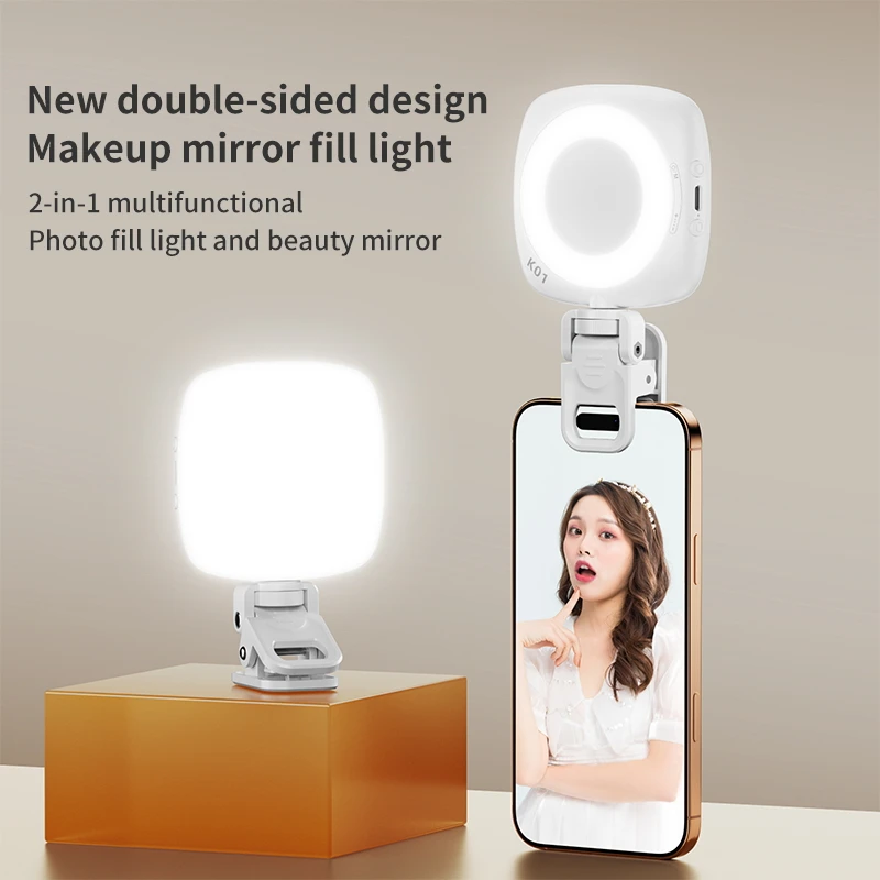 Photo Beauty Makeup - Luz de selfie para telefone 2700k-6500k,