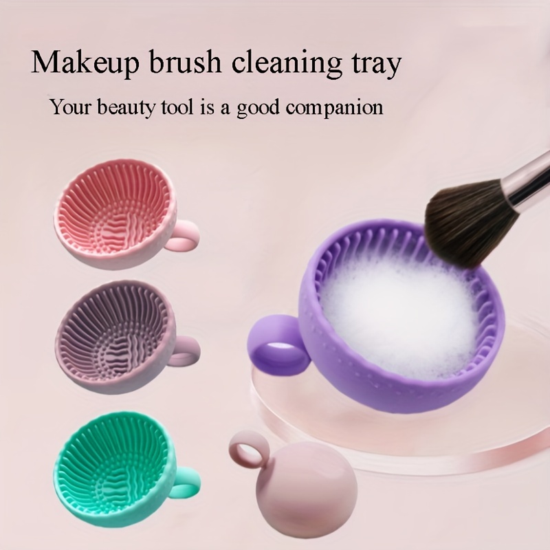 Beauty Makeup Brushes - Tigela de Silicone para Limpeza de