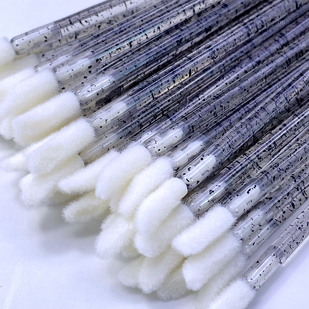 Beauty Makeup Brushes - 100/300 pçs escova labial descartável cristal