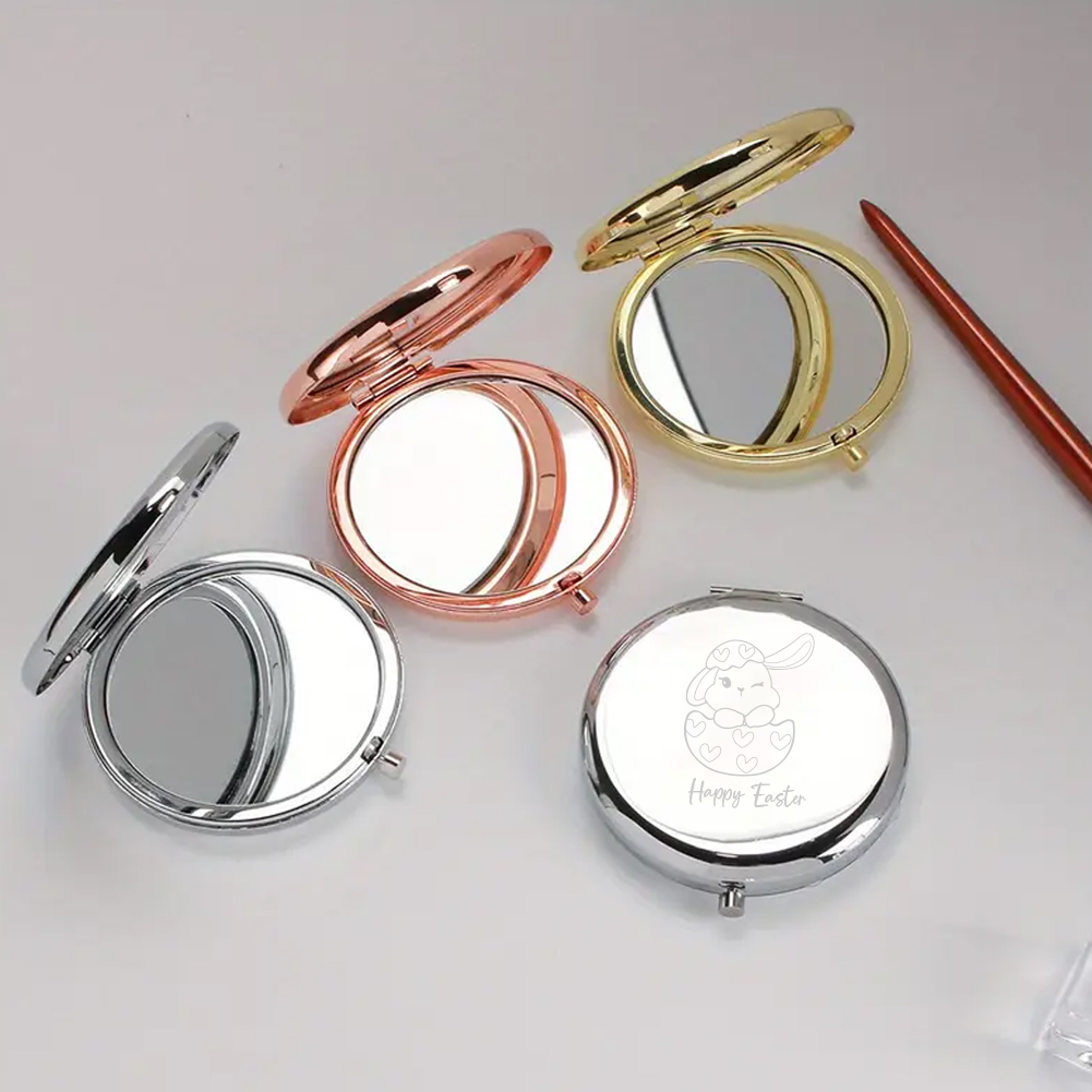 Beauty For You Makeup - Espelho de bolso com texto personalizado,