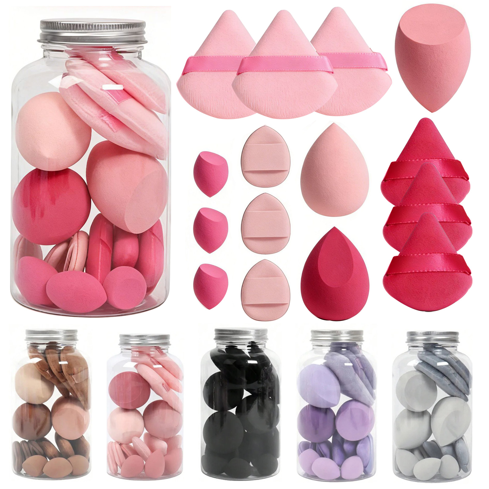 Beauty Bay Makeup - Conjunto de esponjas de maquiagem com