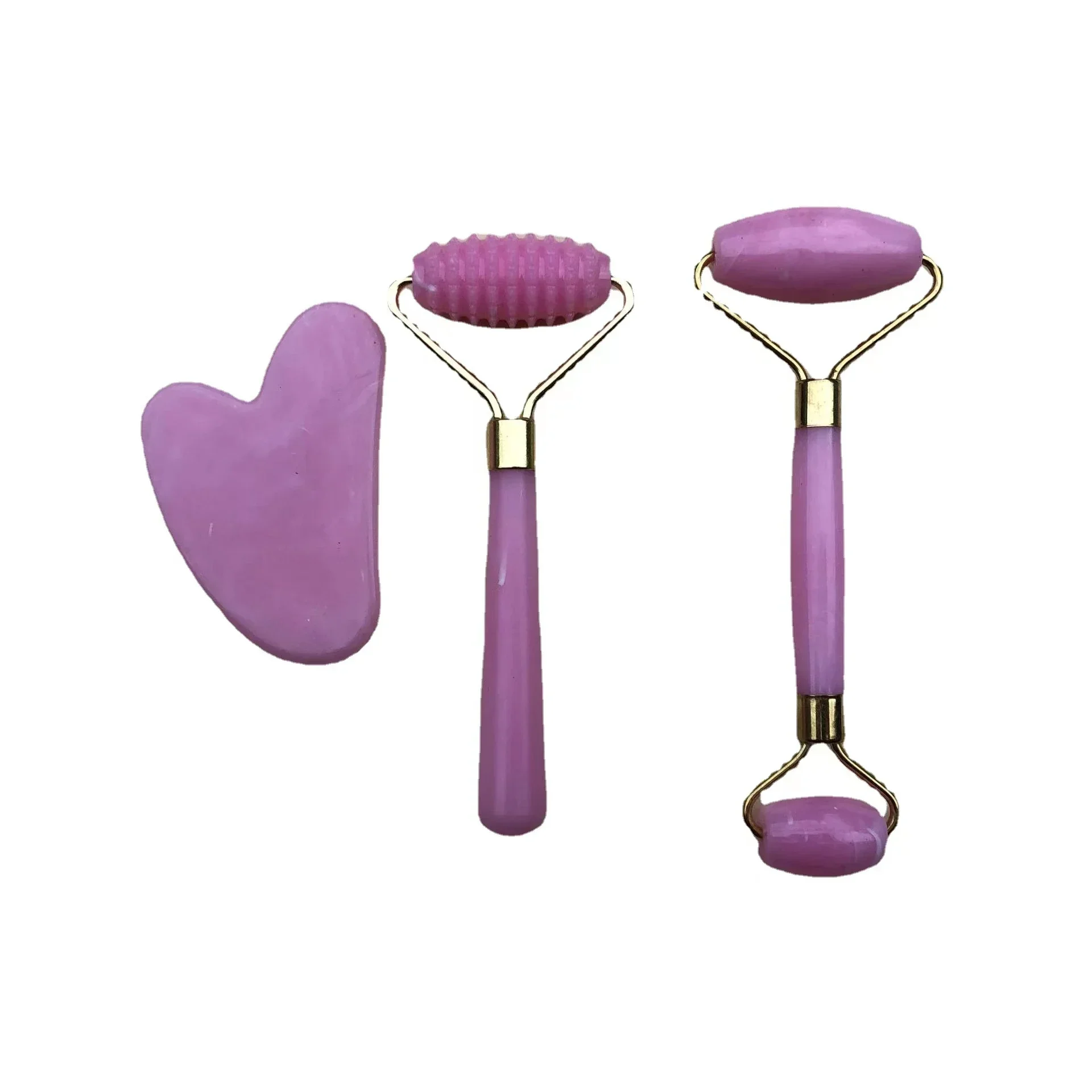 Jade Roller Gua Sha - Rolo de resina massageador para rosto