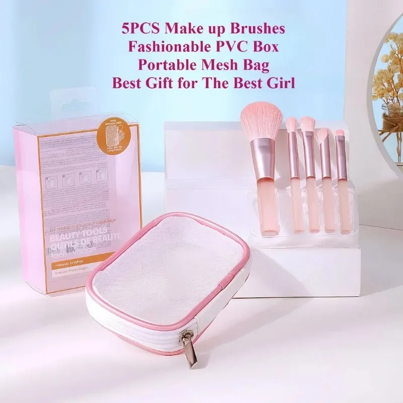 Beauty Makeup Gift Sets - Conjunto de 5 Pincéis de Maquiagem