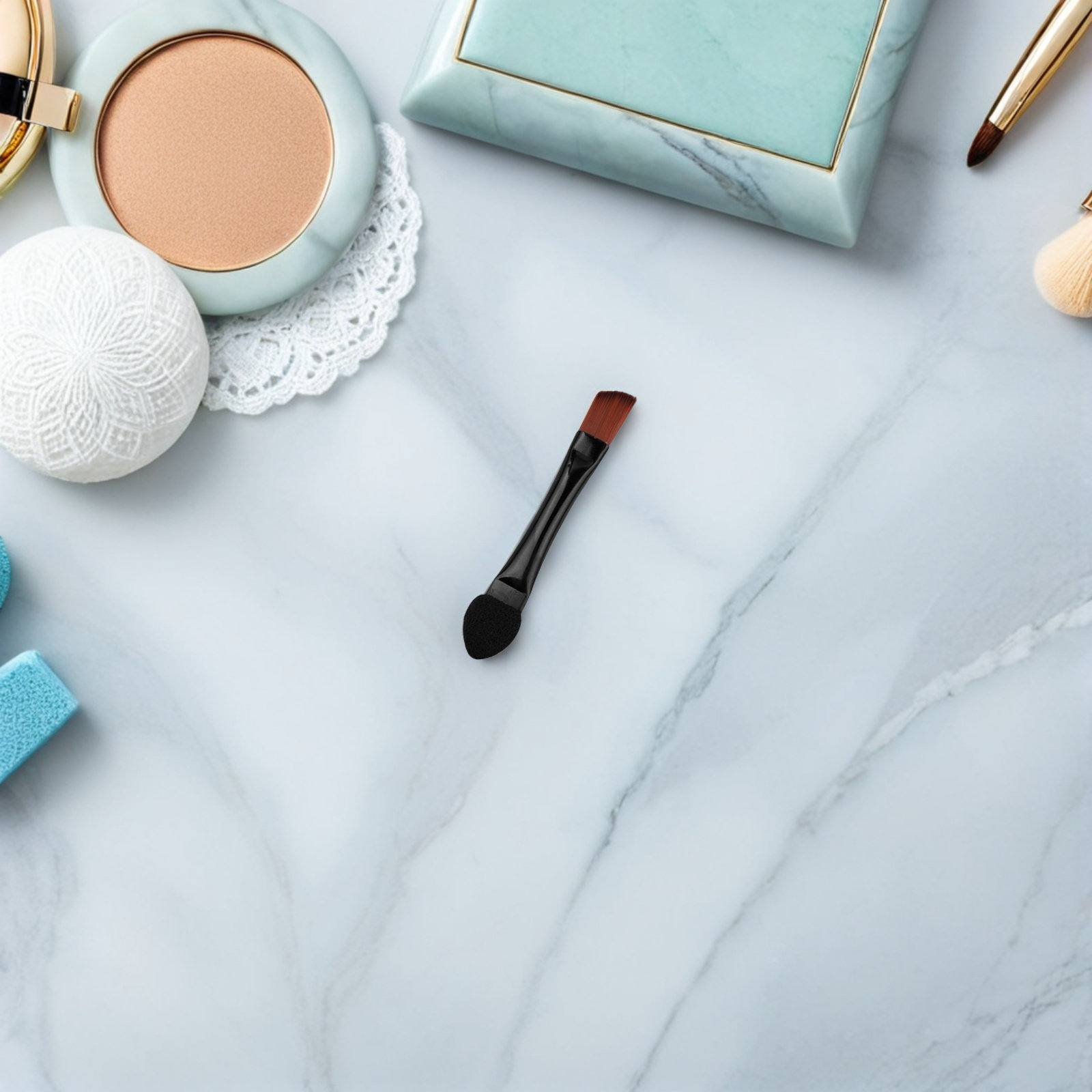 Beauty Makeup Brushes - 50 Pincéis Angulares de Ponta Dupla