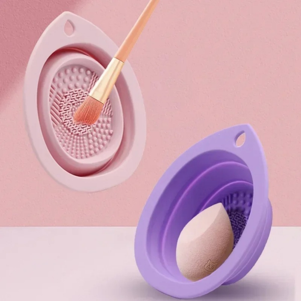 Beauty Makeup Products - Tigela Dobrável de Silicone para Limpeza