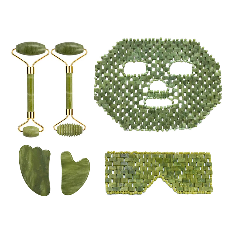 Jade Roller Gua Sha - Natural xiuyan jade máscara facial guache