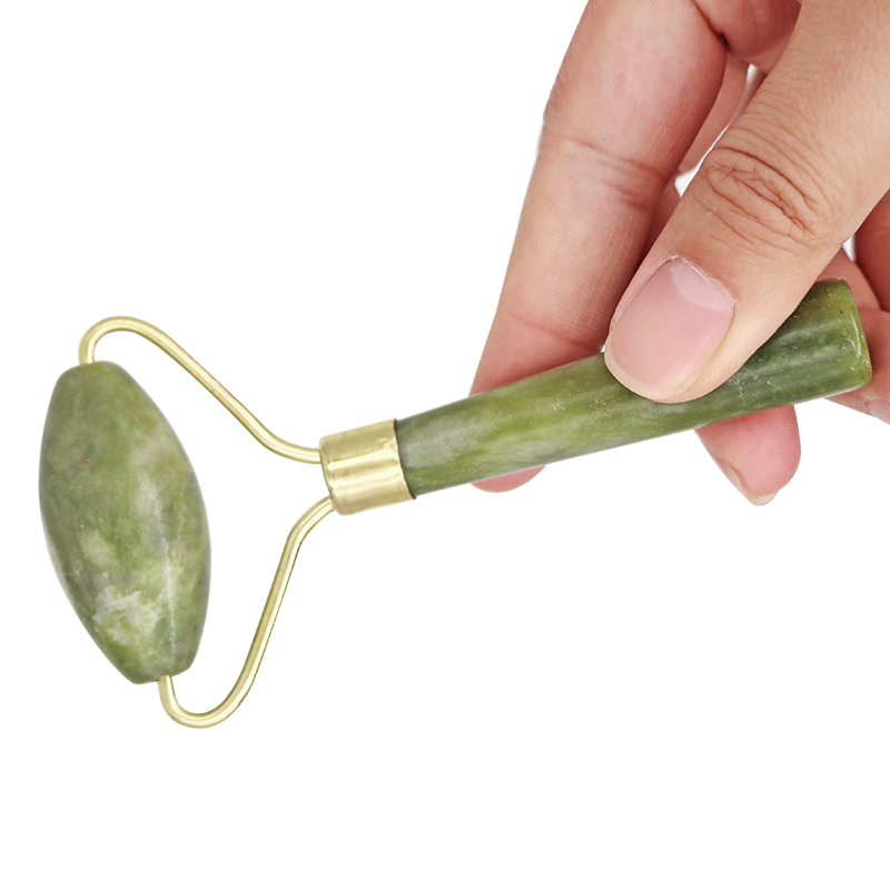 Jade Roller Gua Sha - Rolo de jade natural rosto gua