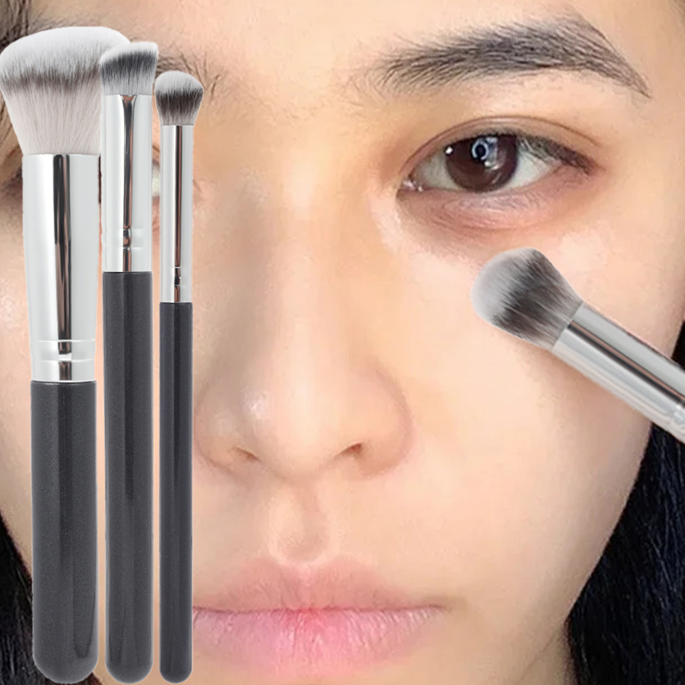 Beauty Queen Makeup - Dedo barriga corretivo maquiagem escova cabeça