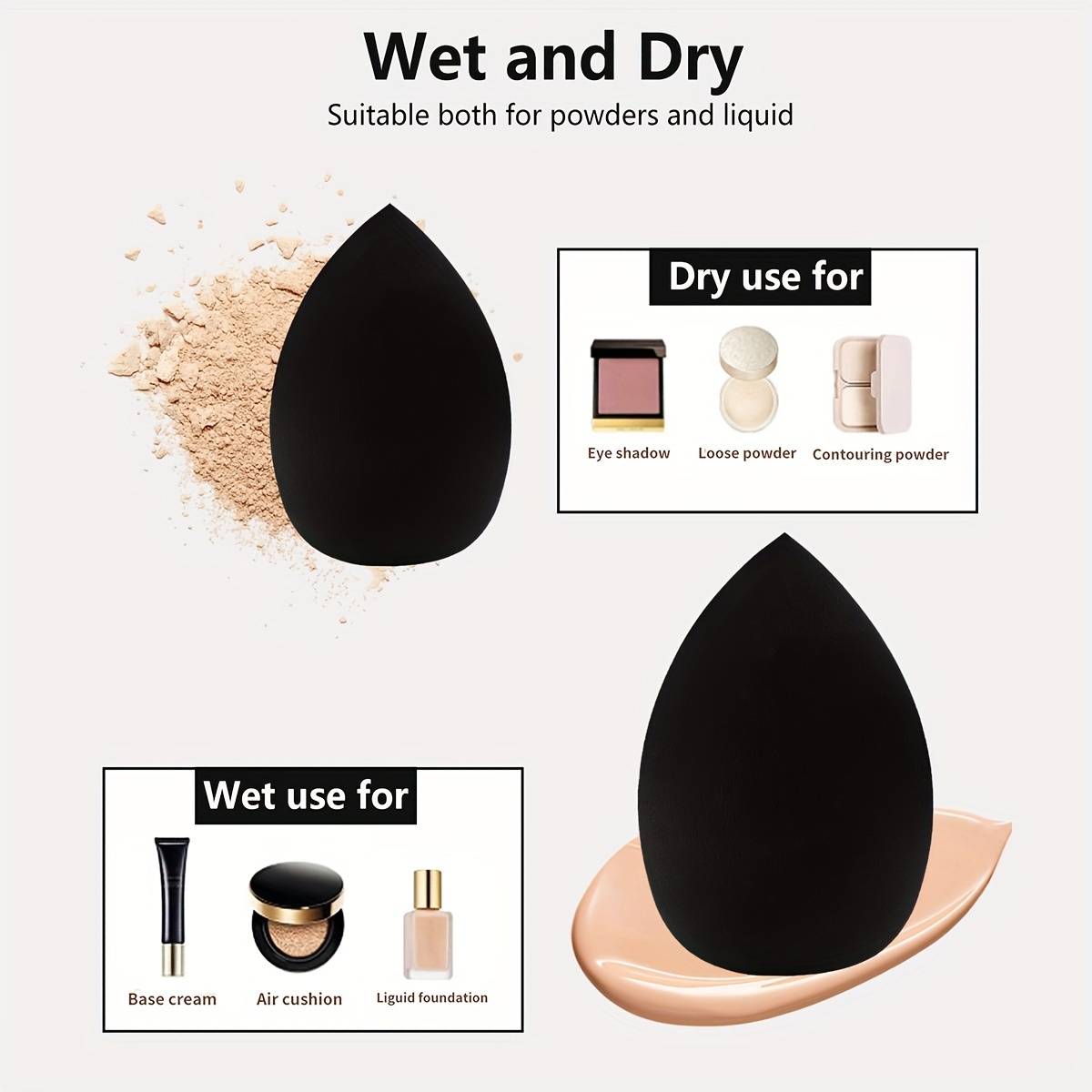 8 peças esponja de maquiagem d - Beauty Bay Makeup avaliação e preço