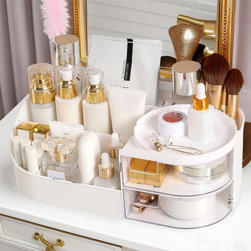 Caixa de Armazenamento de Cosm - Beauty Makeup Desk avaliação e preço