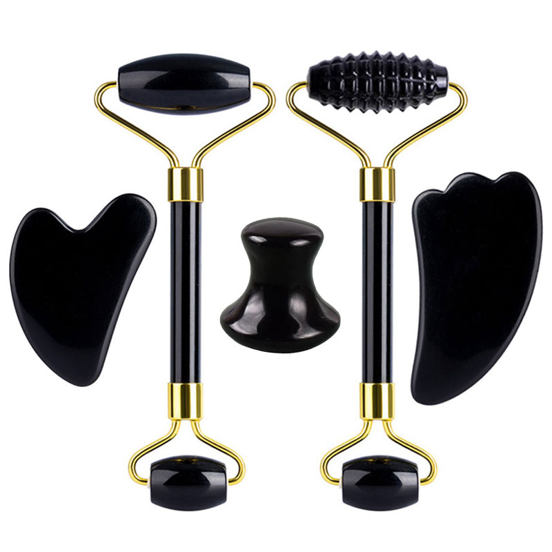 Conjunto de Rolo de Massagem F - Jade Roller Gua Sha avaliação e preço