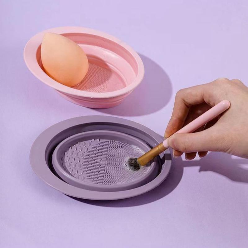Tigela dobrável para limpeza d - Beauty Makeup Brushes avaliação e preço