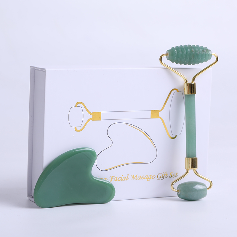 Rolo Massageador Facial de Jad - Jade Roller Gua Sha avaliação e preço