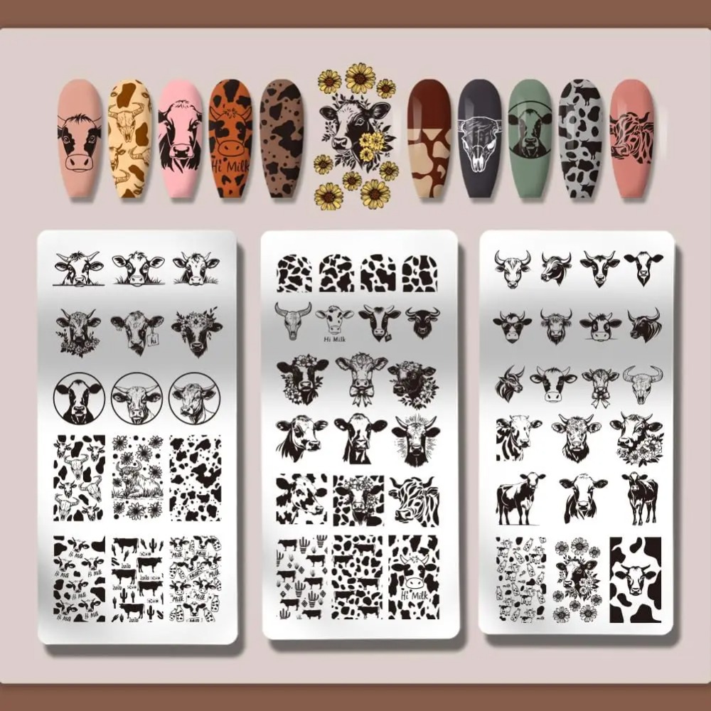 Placas de carimbo de unhas com - Nail Art Stamping Kit avaliação e preço