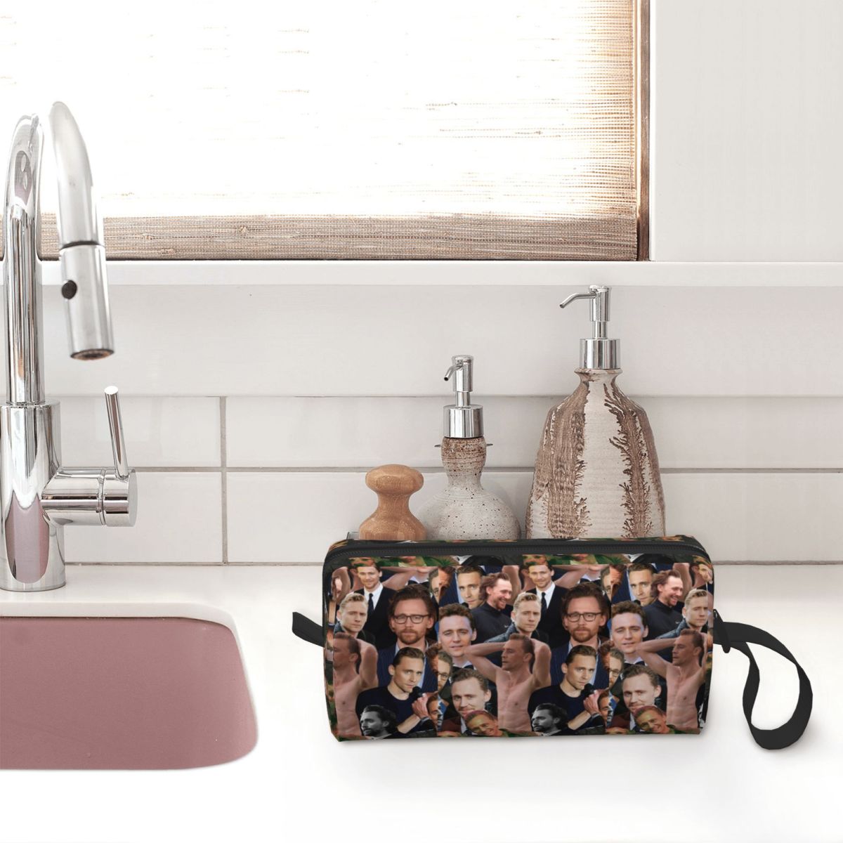 Bolsa de maquiagem com colagem - Photo Beauty Makeup avaliação e preço