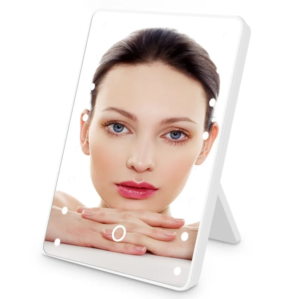 Espelho de maquiagem com 16 le - Beauty Makeup Desk avaliação e preço