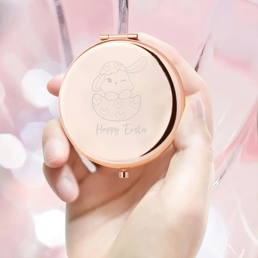 Espelho de bolso com texto per - Beauty For You Makeup avaliação e preço
