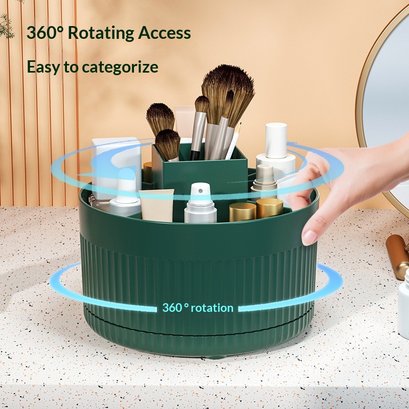 360 °   Organizador Giratório  - Beauty Makeup Desk avaliação e preço