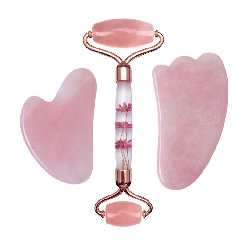 Massageador Facial de Quartzo  - Jade Roller Gua Sha avaliação e preço