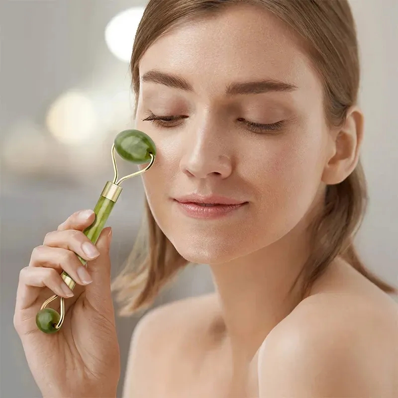Rolo de jade natural gua sha c - Jade Roller Gua Sha avaliação e preço