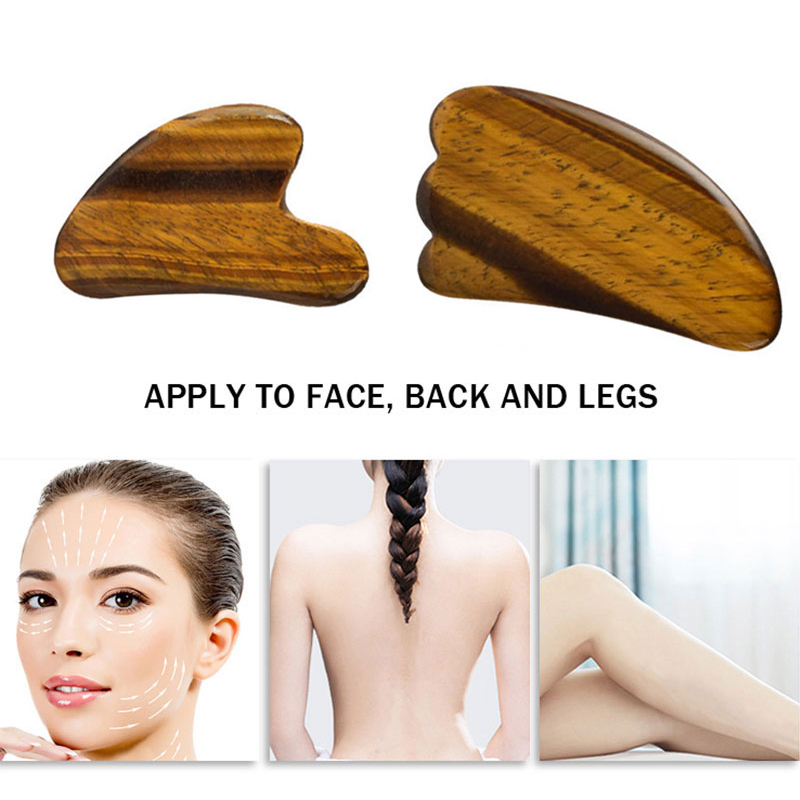 Rolo de jade olho de tigre nat - Jade Roller Gua Sha avaliação e preço