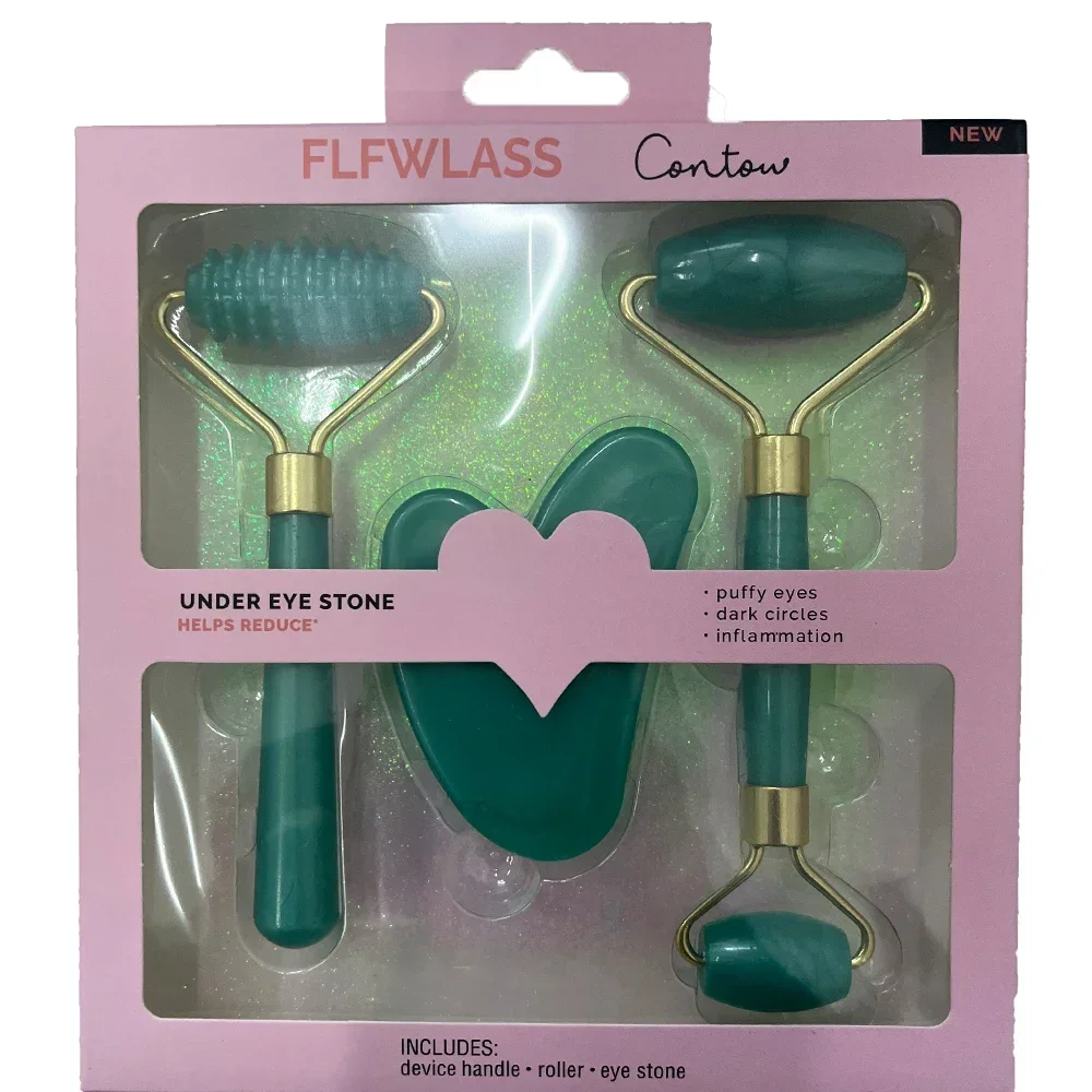 Rolo de resina massageador par - Jade Roller Gua Sha avaliação e preço