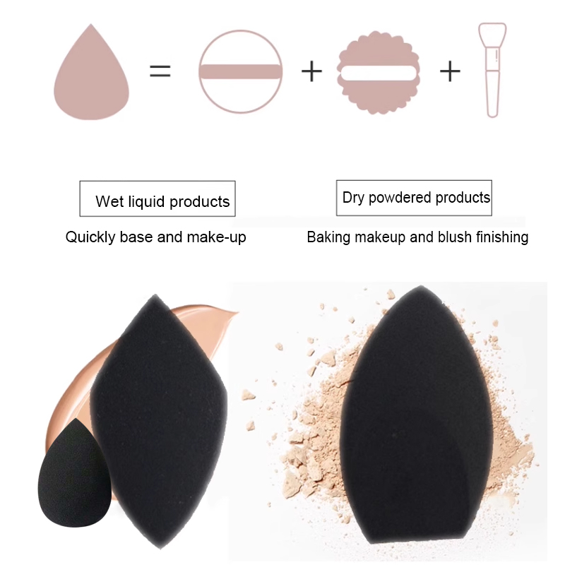 Esponja de beleza preta 2 peça - Beauty Bay Makeup avaliação e preço