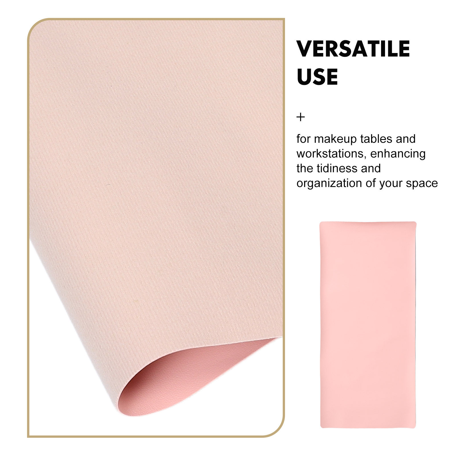 Tapete Impermeável Rosa 40x80c - Beauty Makeup Desk avaliação e preço