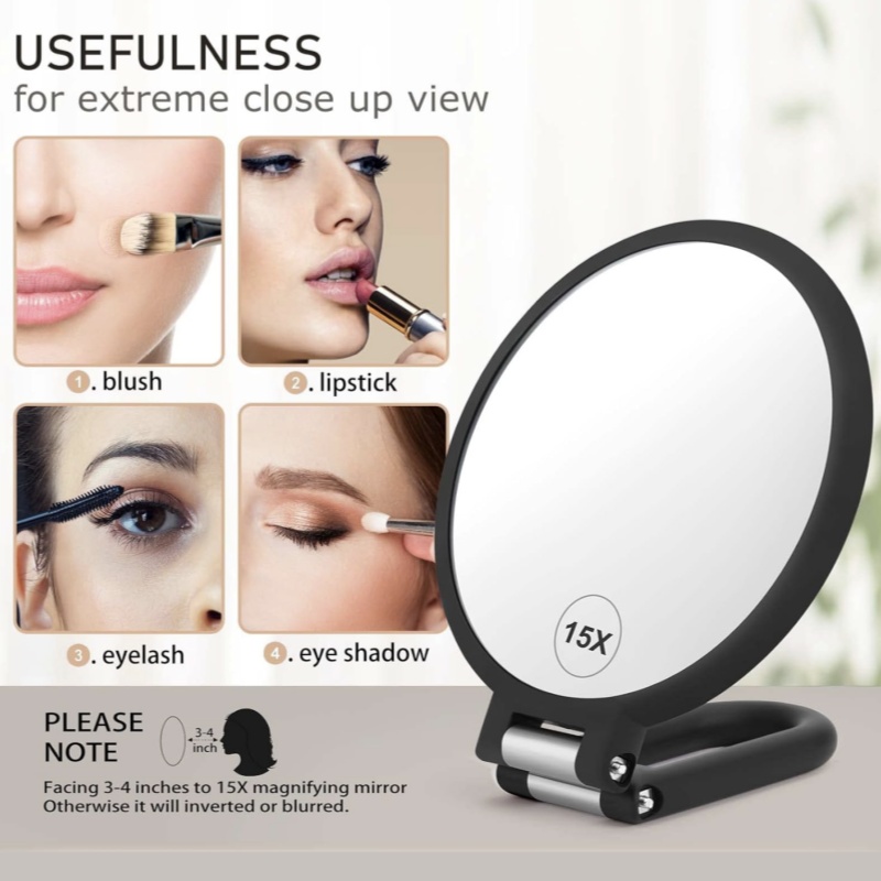 Espelho portátil de ampliação  - Beauty Makeup Desk avaliação e preço