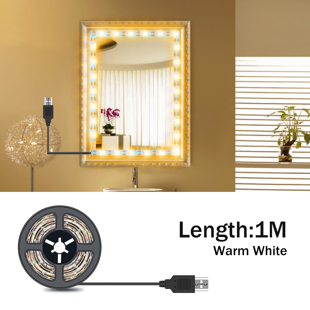 Dc5v led espelho de maquiagem  - Beauty Makeup Desk avaliação e preço
