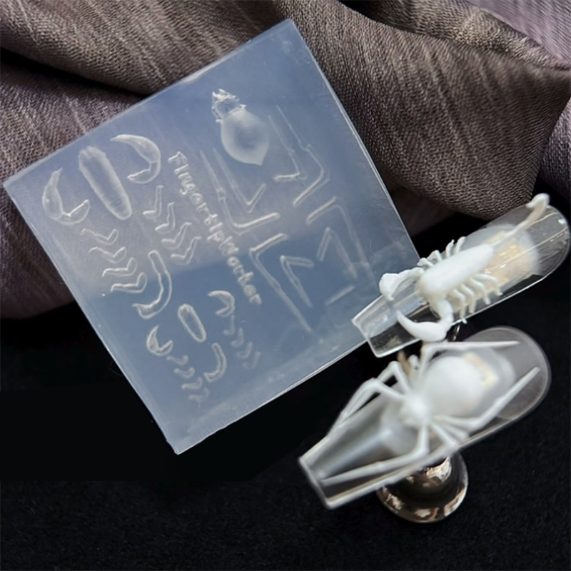 Molde de Silicone 3D Aranha Es - Nail Art Stamping Kit avaliação e preço