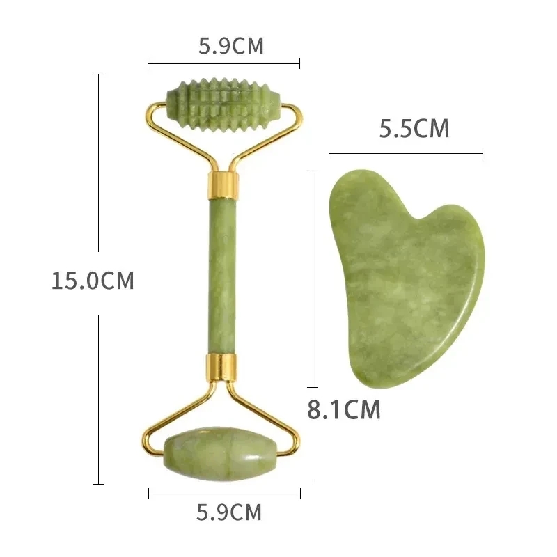 Natural xiuyan jade máscara fa - Jade Roller Gua Sha avaliação e preço