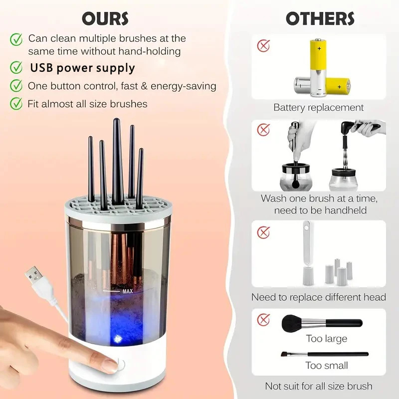 Usb plug portátil escova de ma - Beauty Makeup Products avaliação e preço