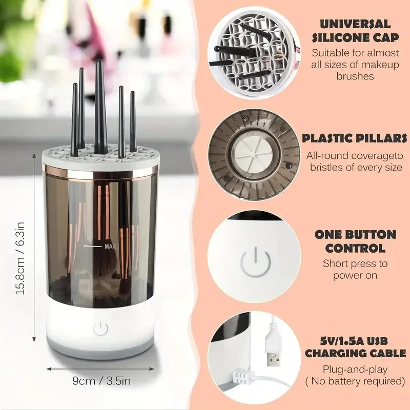 Usb plug portátil escova de ma - Beauty Makeup Products avaliação e preço